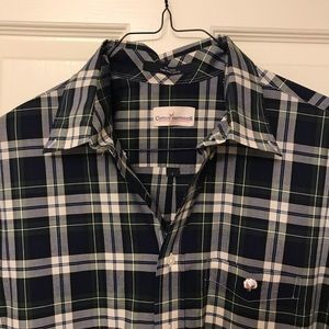 The Cotton Brothers Green and Blue dress shirt